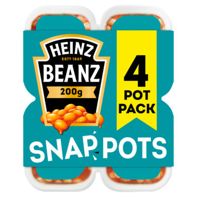 Heinz Baked Beans Snap Pots 4 X 200G