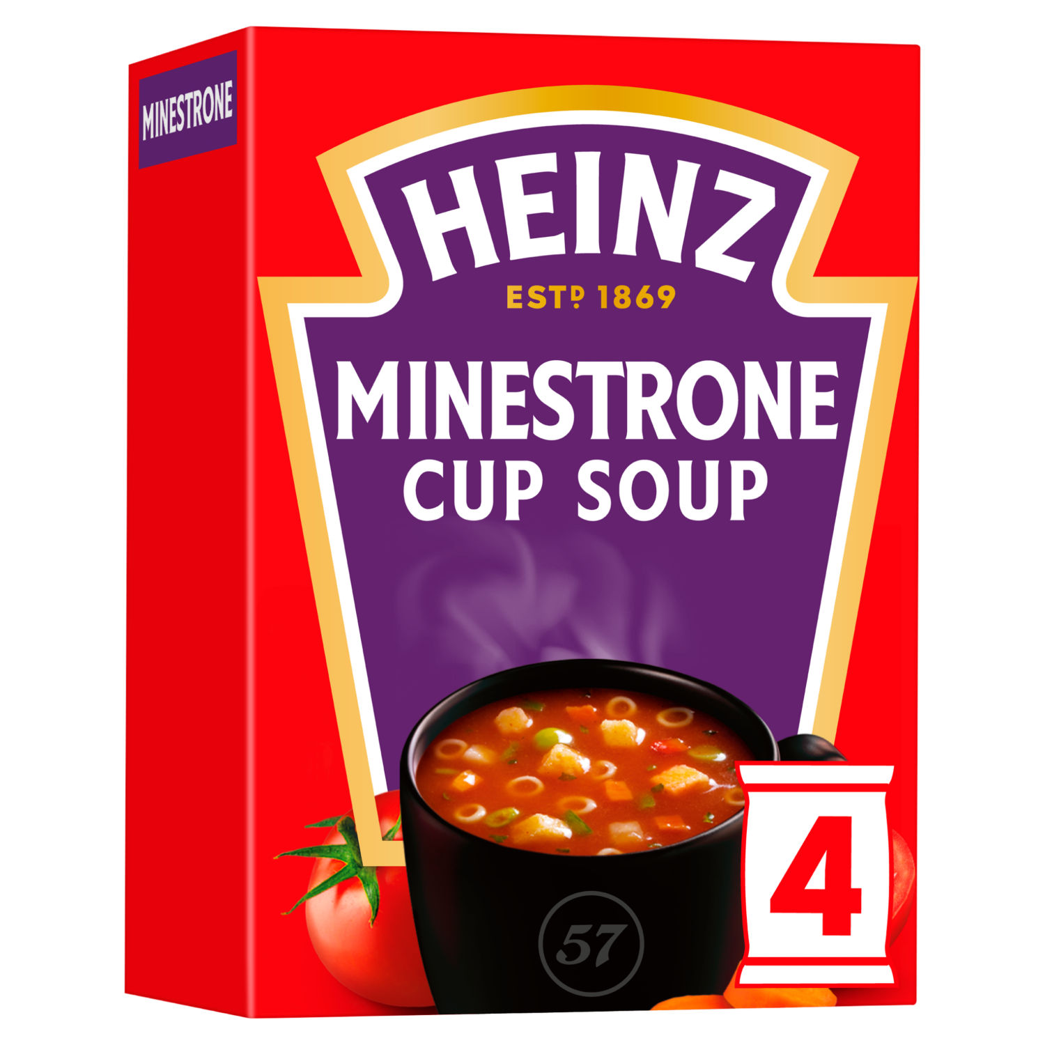 Heinz Minestrone Cup Soup with Croutons Sachets 72g