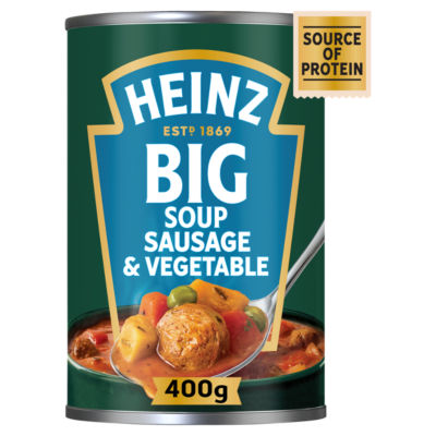 Heinz Big Soup Chunky Sausage & Vegetable 400Gm