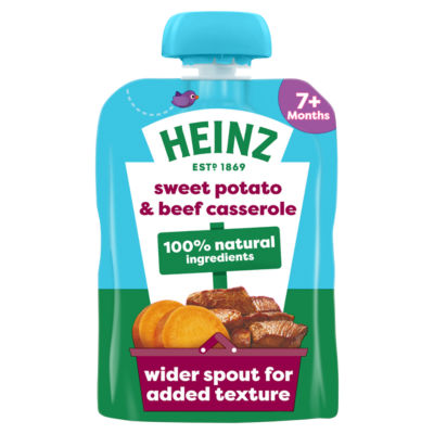 Heinz Sweet Potato & Beef Casserole Baby Food Pouch 130g