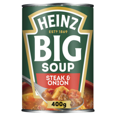 Heinz Steak and Onion Chunky Big Tinned Soup 400g