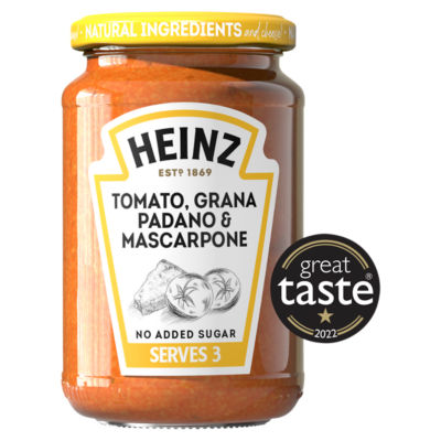 Heinz tomato mascarpone grana padano pasta sauce