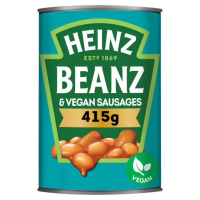 Tinned Baked Beans and Vegan Sausages 415g