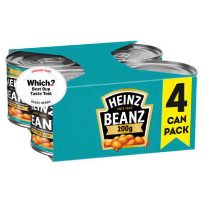 Heinz Baked Beans In Tomato Sauce 4 X 200G