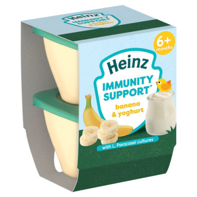 Heinz Immunity Support Banana And Yoghurt Pot 6+ Months 2 X 100G Baby Food