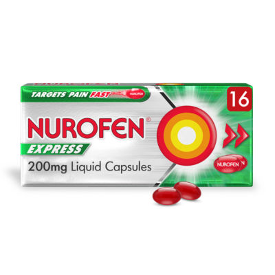 Nurofen Express Pain Relief 200mg Liquid Capsules x16