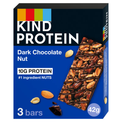 Kind Protein Dark Chocolate Nut Snack Bar 3X42g