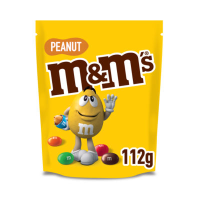 M&Ms peanut milk chocolate pouch bag