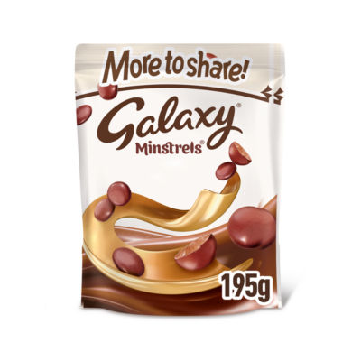 Galaxy minstrels milk chocolate buttons sharing pouch bag 195g