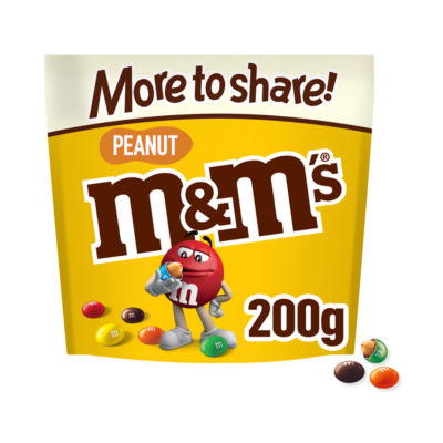 M&Ms Peanut Milk Chocolate Pouch Bag 200g