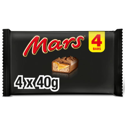 Mars Milk Chocolate, Nougat and Caramel Centre Bars 4 x 40g