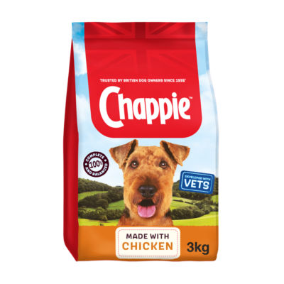 Chappie Complete Adult Dry Dog Food Chicken & Wholegrain Cereal 3kg