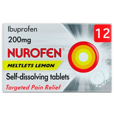 Nurofen Targeted Pain Relief Meltlets Lemon - Ibuprofen 200mg 12s