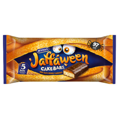 McVities Jaffaween Orange Cake Bar Multipack 5 x 24.4g, 122g