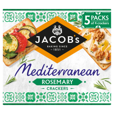 Jacobs Mediterranean Rosemary Crackers Multipack 5 x 38g, 190g