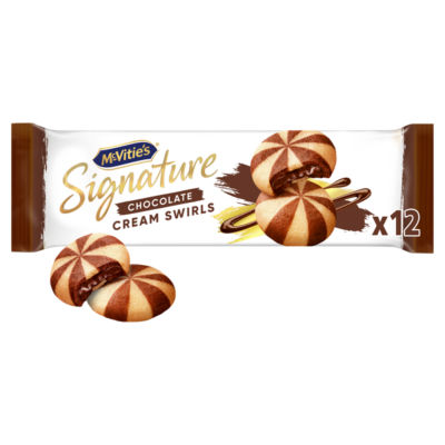 McVities signature chocolate cream swirls biscuits