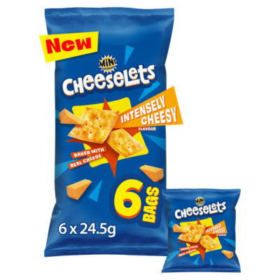 Mini Cheddars Cheeselets Intensely Cheesy Flavour Multipack 6 x 24.5g ...