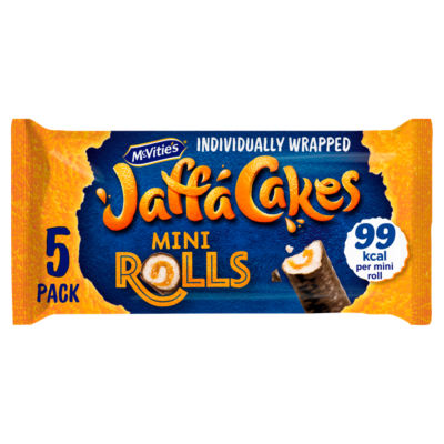 McVities Jaffa Cake Original Mini Rolls Multipack 5 x 26.6g, 133g