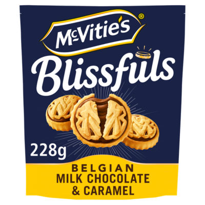 McVities Blissfuls Belgian Milk Chocolate & Caramel Biscuits