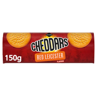 Jacobs Cheddars Cheese Biscuits - Red Leicester Flavour 150g