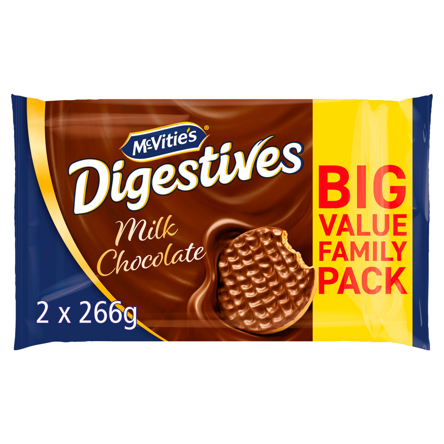 McVitie's Milk Chocolate Digestive Biscuits 2 x 266g
