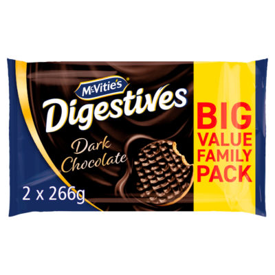McVitie s Dark Chocolate Digestive Biscuits Twin Pack 2 X 266g ASDA 