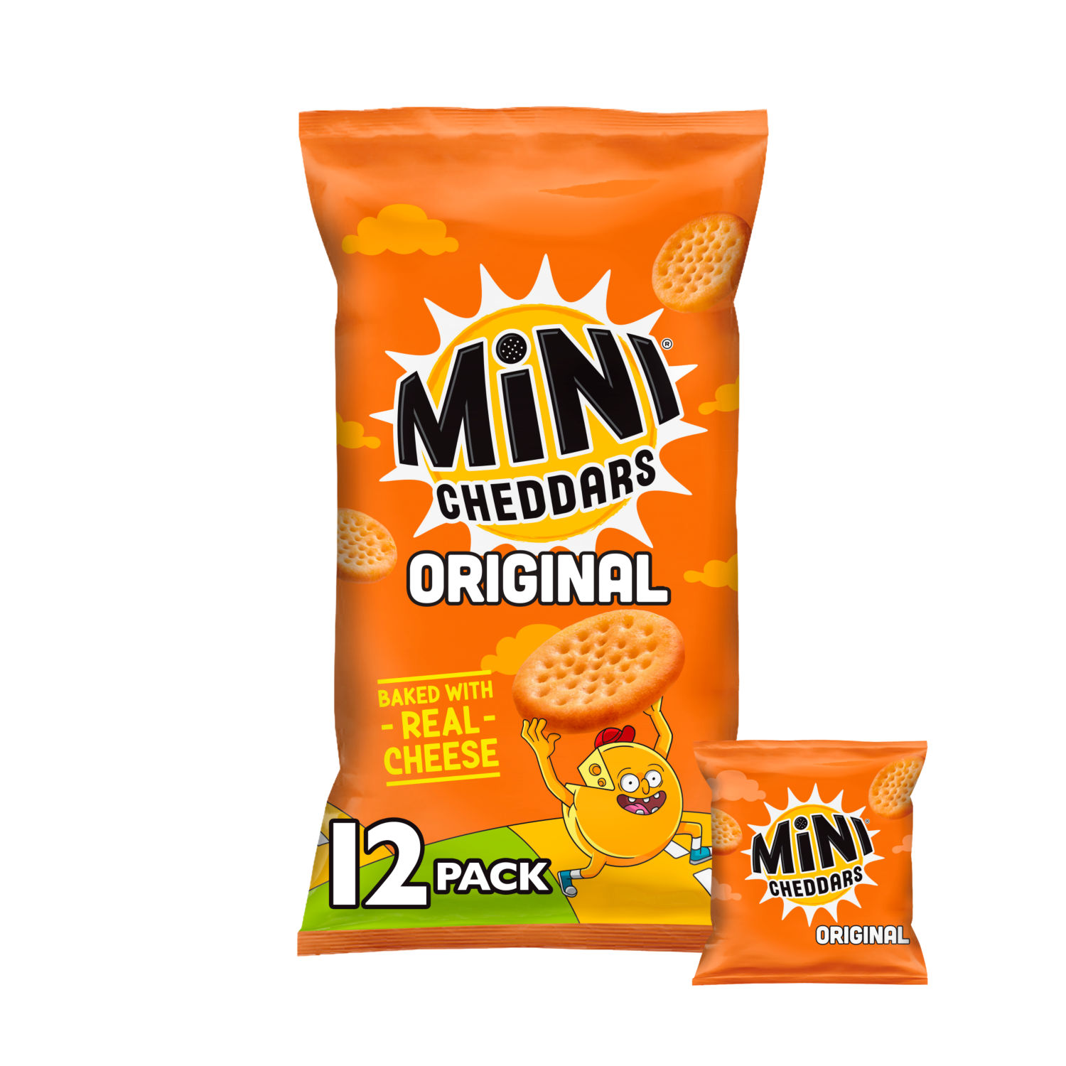 Jacob's Mini Cheddars Cheese Snack Biscuits 12x23g