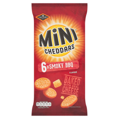 Jacobs Mini Cheddars Smoky BBQ Multipacks 6x23g