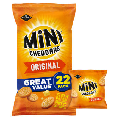 Jacobs Mini Cheddars - Original 22 Pack 506g