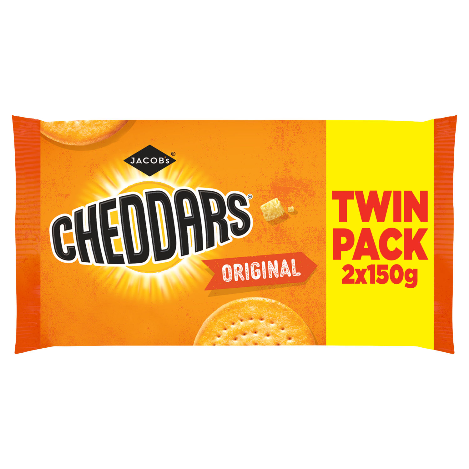 Jacob's Baked Cheddars Cheese Savoury Biscuits 300g