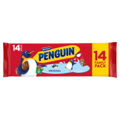 McVities Penguin Original Biscuit Bars 14 x 24.6g