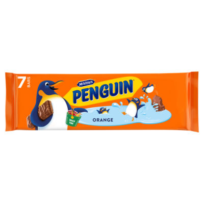 McVities Penguin Mint Biscuit Bar 7pk