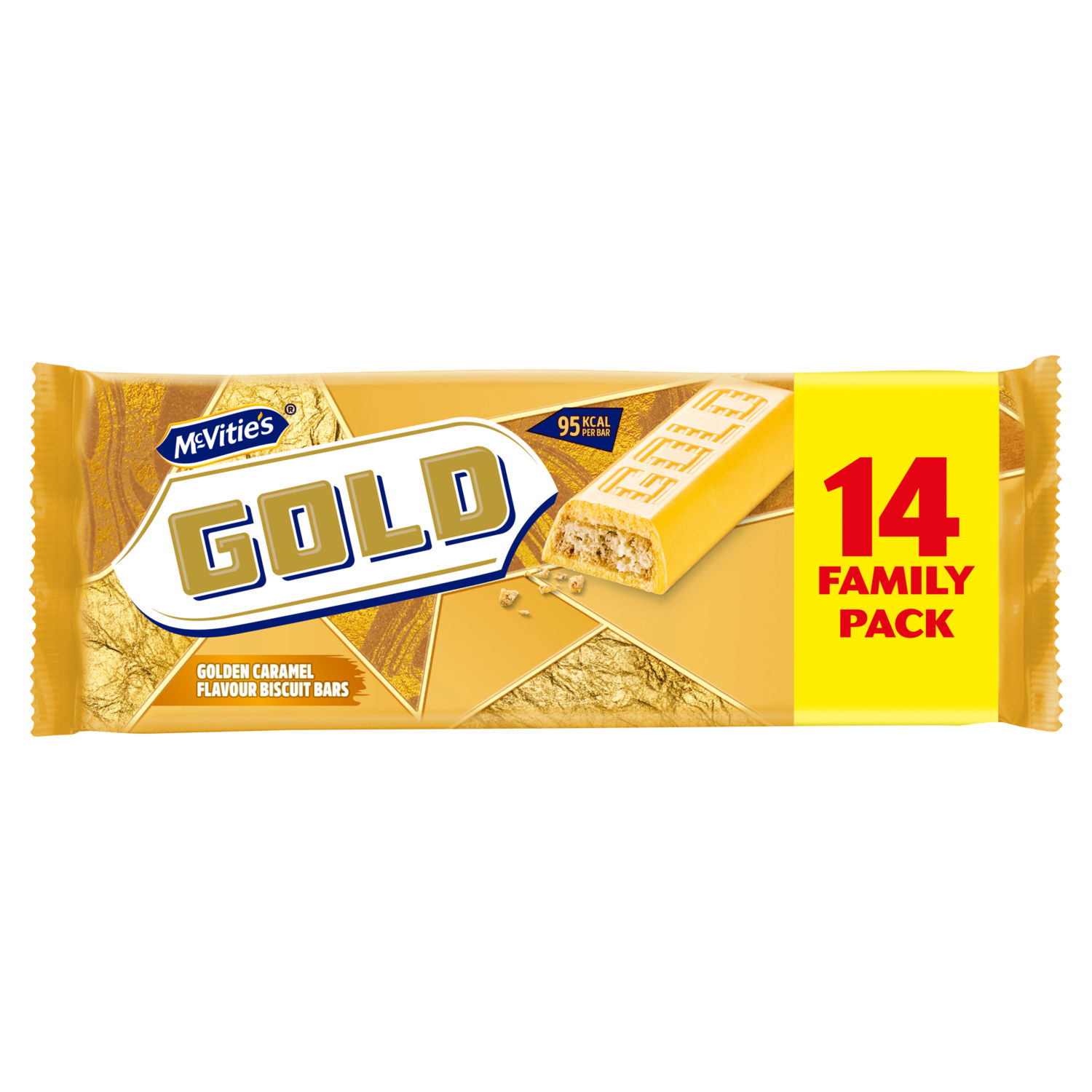 McVitie's Gold Caramel Biscuit Bars Multipack 14 Pack