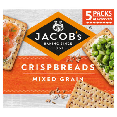 Jacobs Crispbreads Mixed Grain Crackers 5 x 30g, 190g