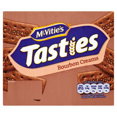 McVities Tasties Bourbon Cream Biscuits 300g