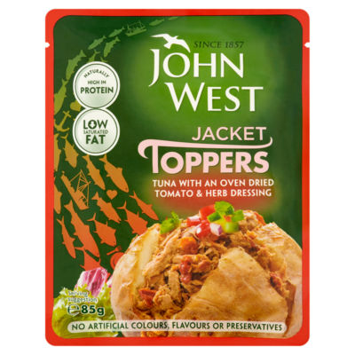 John West Jacket Toppers Tuna with an Oven Dried Tomato & Herb Dressing 85g