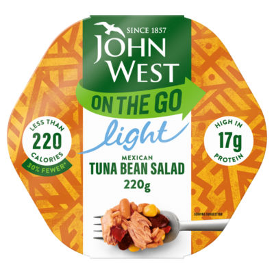 John West On The Go Light Mexican Tuna Bean Salad 220G