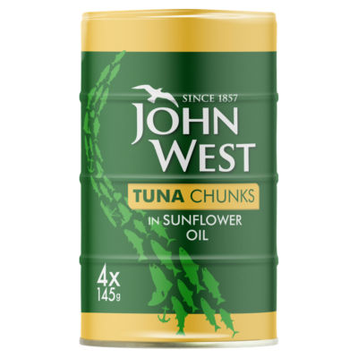Tuna Chunks in Sunflower Oil 4 x 145g