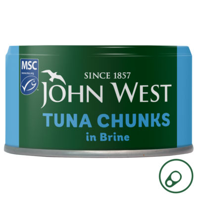 John West Tuna Chunks in Brine MSC 125g (102g drained)