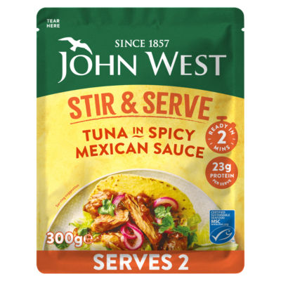 John West 300g MSC Stir & Serve in Spicy Mexican Sauce Tuna