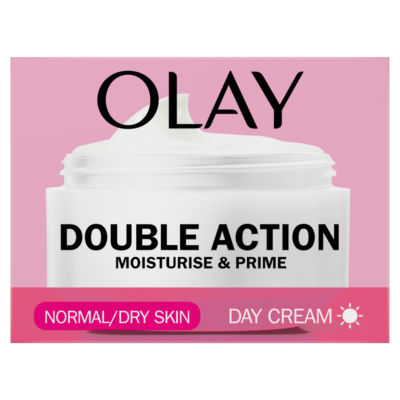 Olay Double Action Moisturise & Prime Day Cream, For 24H Hydration,50ml
