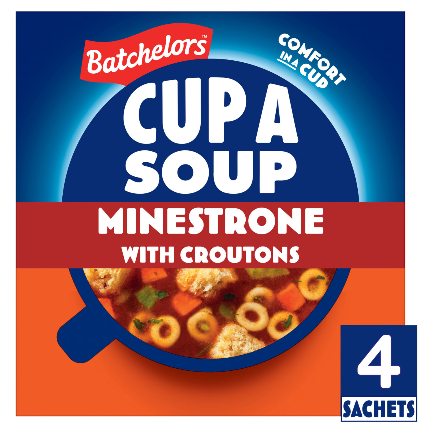 Batchelors Cup a Soup Minestrone with Croutons 4 Instant Soup Sachets 94g