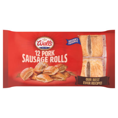 Walls 12 Pork Sausage Rolls 240g