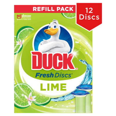 Duck Fresh Discs Toilet Cleaner Refills - Lime 2 x 36ml