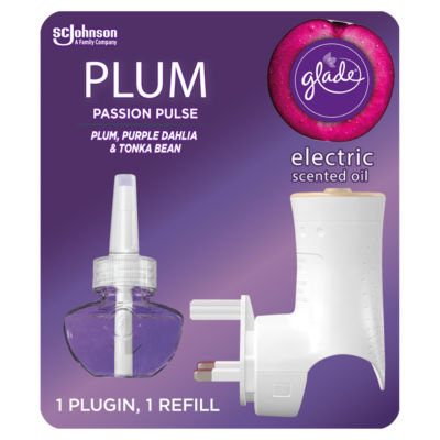 Glade Electrical Plug In Starter Kit, Plum Passion Pulse - Holder & 1 ...