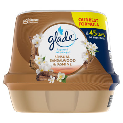 Glade Bathroom Gel Air Freshener Sandalwood & Jasmine 180g