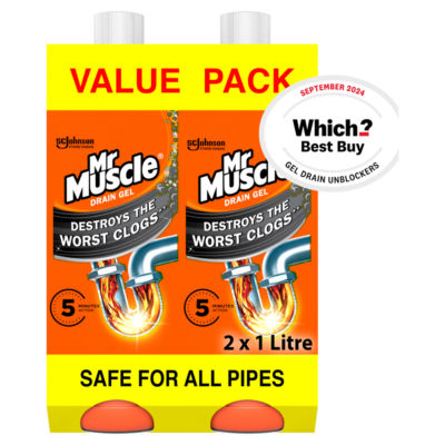 Mr Muscle Sink & Drain Unblocker Gel 2X1l