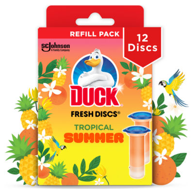 Duck Fresh Discs Toilet Cleaner Tropical Summer Twin Refill
