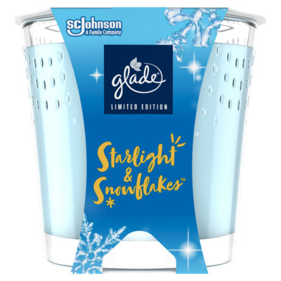 Glade Small Candle Starlight & Snowflakes 129g