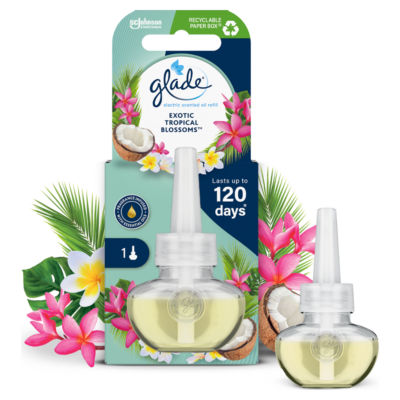 Glade Electric Scented Oil Refill Tropical Blossom 20ml